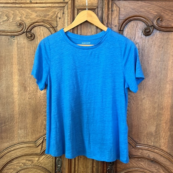 Eileen Fisher Calypso Crew Neck Organic Linen T-Shirt - Picture 5 of 16